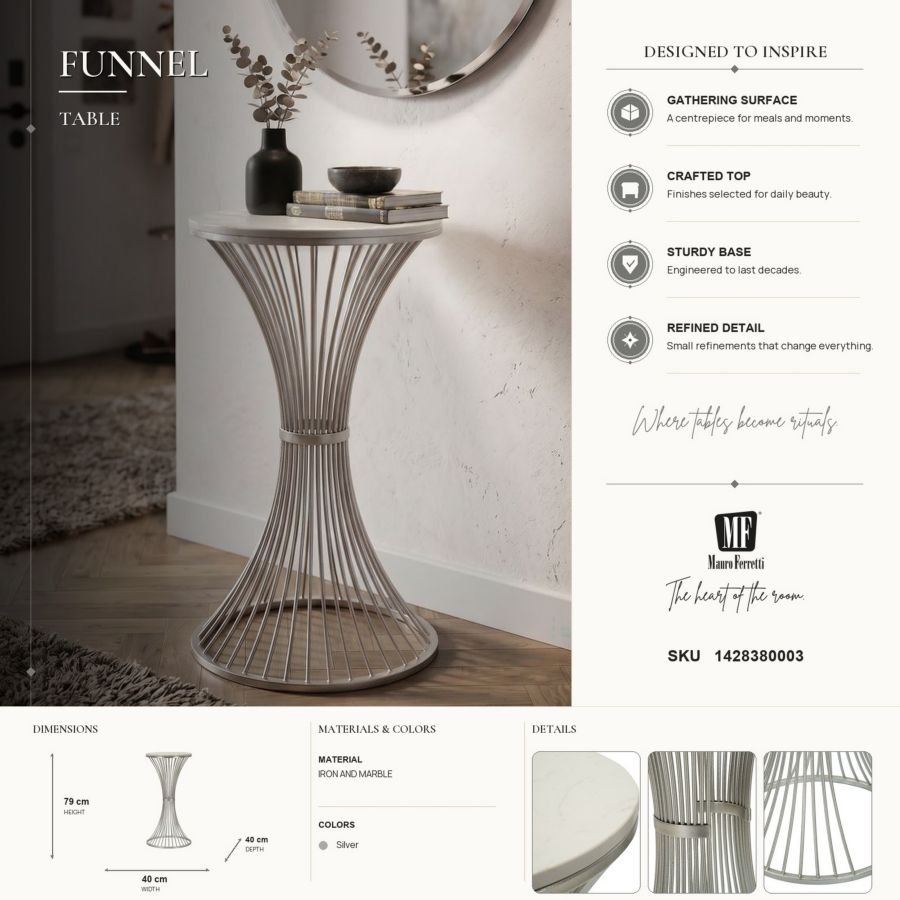 Tafel Funnel Ø 40×79 cm