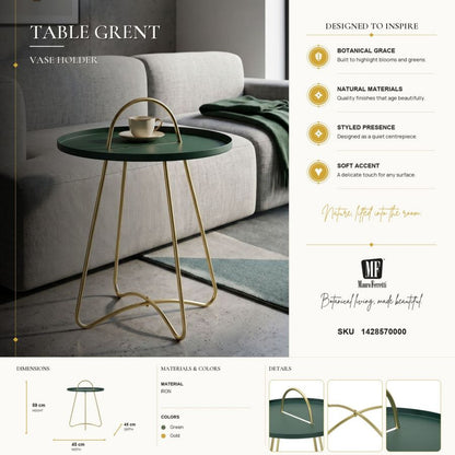 Tafel Grent Ø 45×59 cm
