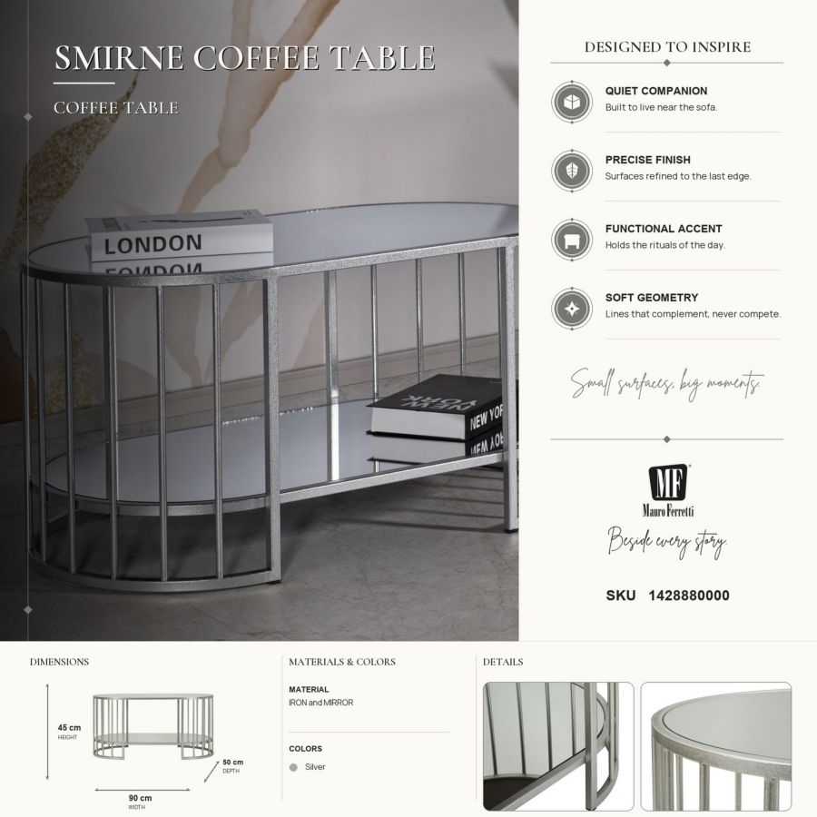 Salontafel Smirne Coffee Table 90×50×45 cm