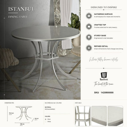 Eettafel Istanbul Ø 100×76,5 cm