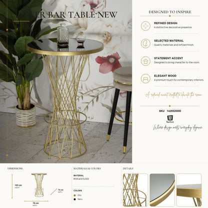 Bartafel Tower Bar Table New Ø 70×103 cm
