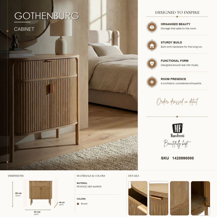 Kast Gothenburg 81×46×82 cm