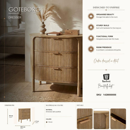 Dressoir Goteborg 80,5×47×82 cm