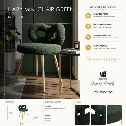 Ministoel Ilary Mini Chair Green Ø 40×67 cm
