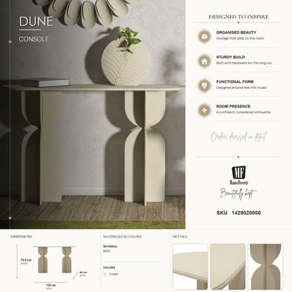 Consoletafel Dune 120×40×75,5 cm