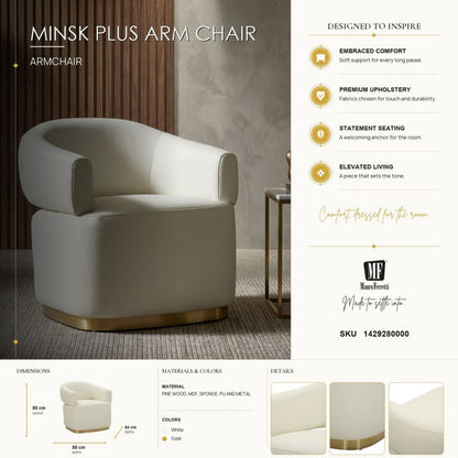 Fauteuil Minsk Plus Arm Chair 80×84×80 cm
