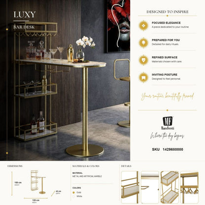 Bartafel Bar Desk Luxy 120×45×150 cm