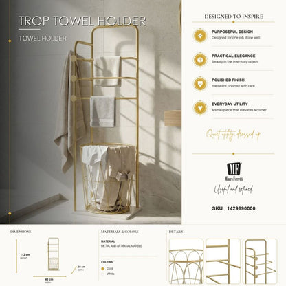 Handdoekhouder Trop Towel Holder 40×30×112 cm