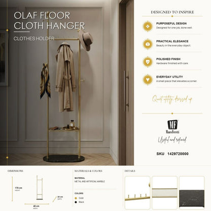 Kapstok Olaf Floor Cloth Hanger 48×30×178 cm