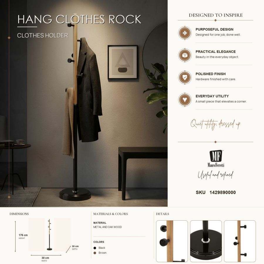 Kapstok Hang Clothes Rock Ø 30×176 cm