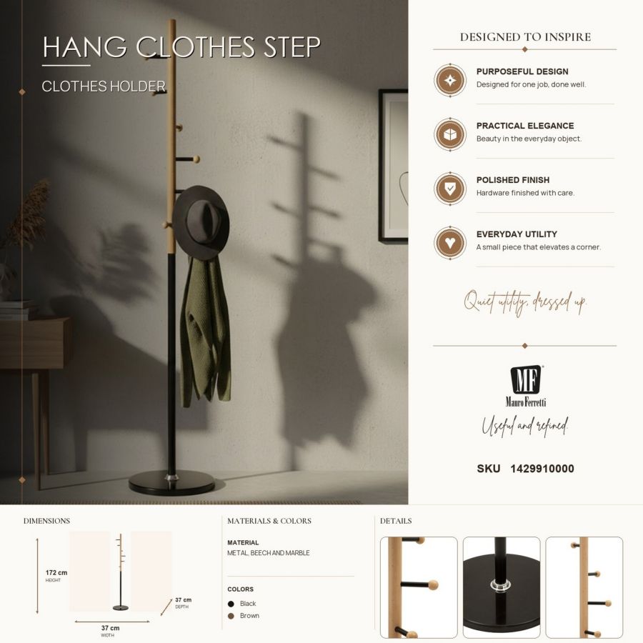 Kapstok Hang Clothes Step Ø 37×172 cm