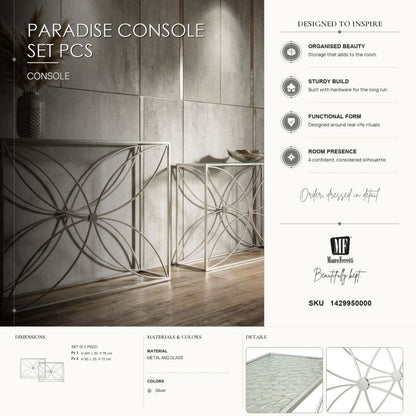 Consoletafel Paradise Console Set 2 Pcs 100×30×78 cm