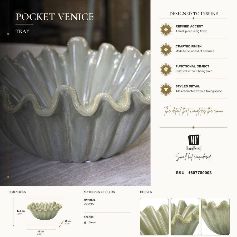 Dienblad Pocket Venice Ø 33×14,5 cm
