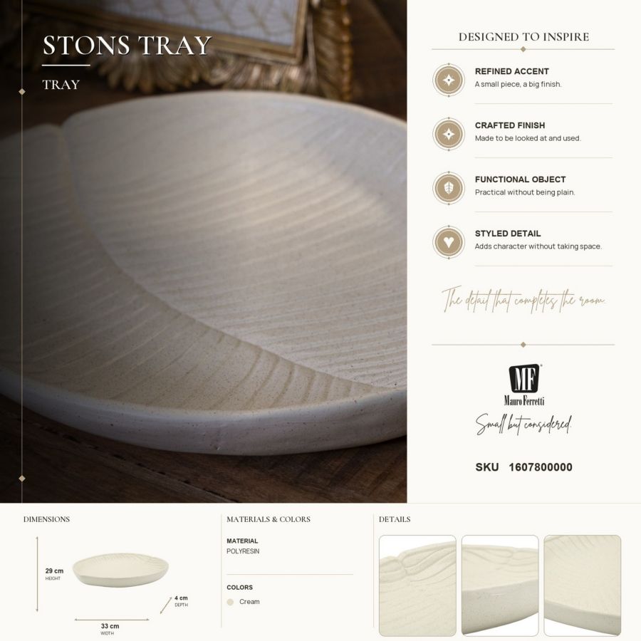 Dienblad Stons Tray 33×29×4 cm