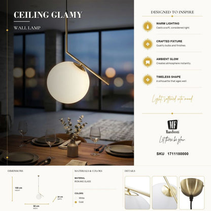 Wandlamp Glamy 50×30×100 cm