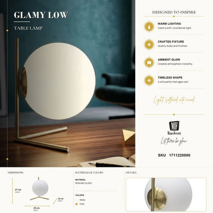 Tafellamp Glamy Low 25×25×27 cm
