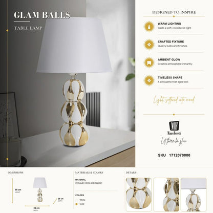 Tafellamp Glam Balls Ø 28×46 cm