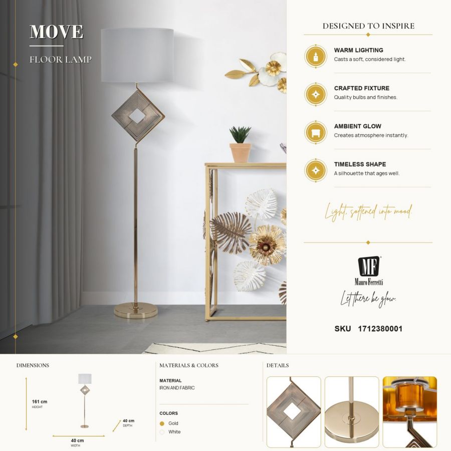 Vloerlamp Move Ø 40×161 cm