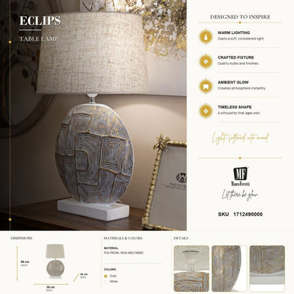 Tafellamp Eclips Ø 38×64 cm