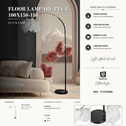 Vloerlamp Lamparc Plur 100×150 cm