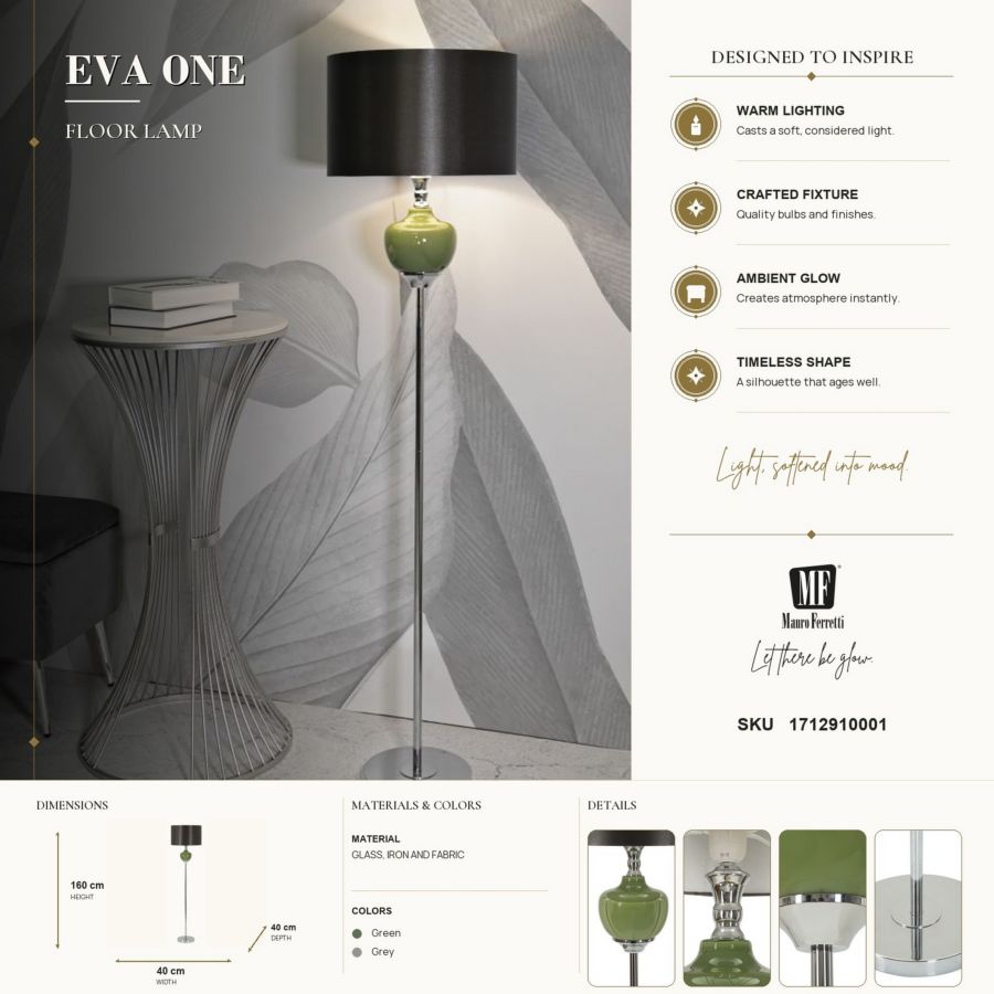 Vloerlamp Eva One Ø 40×160 cm
