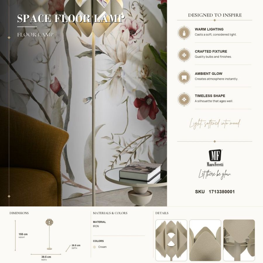 Vloerlamp Space Floor Lamp 39,5×155 cm