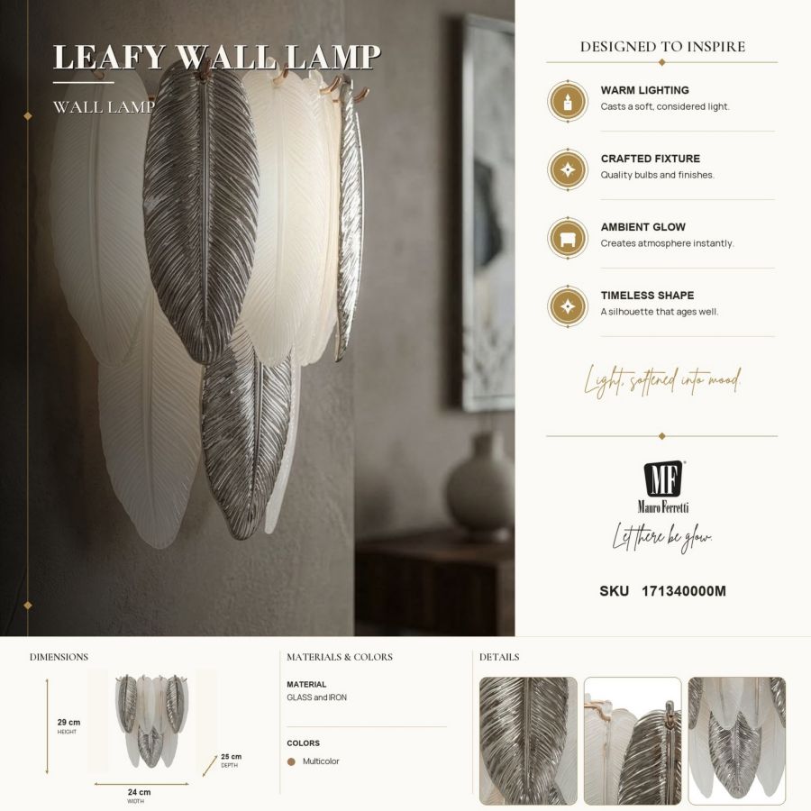 Wandlamp Leafy Wall Lamp 24×15×29 cm