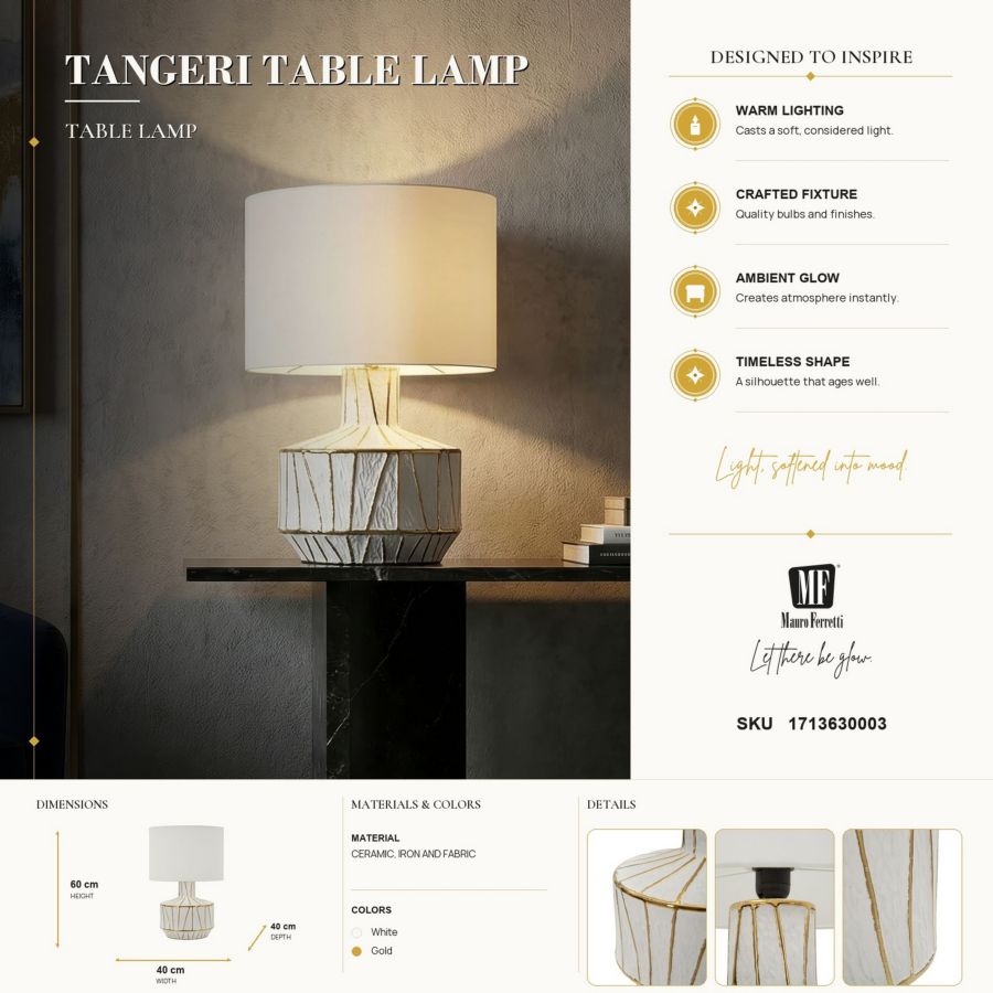 Tafellamp Tangeri Table Lamp Ø 40×60 cm