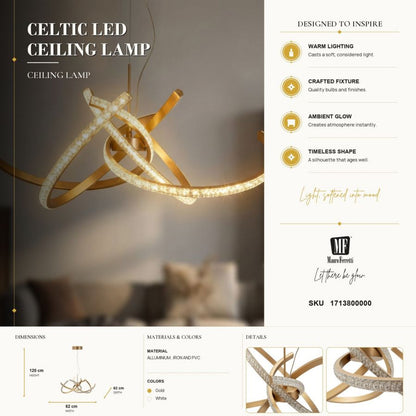 Plafondlamp Celtic Led Ceiling Lamp Ø 62×120 cm