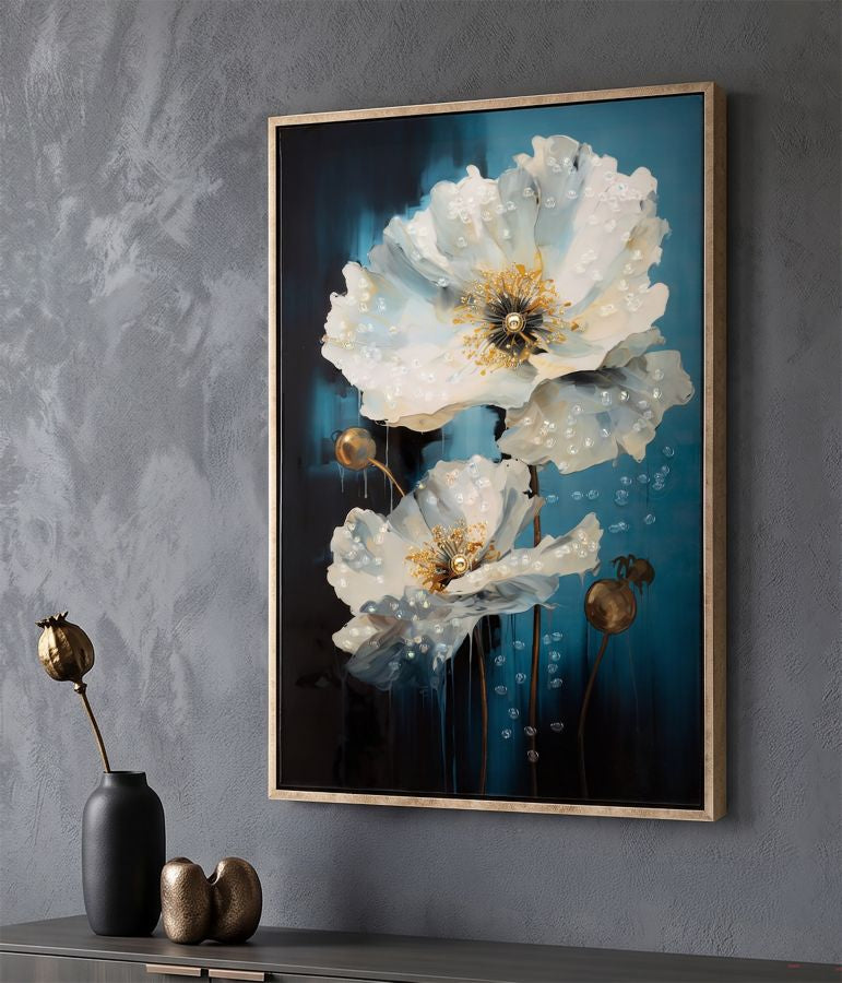 Schilderij Laquared Wall Panting With Frame Bluey 42×3,5×62 cm