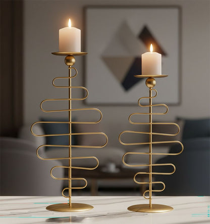 Kandelaar Alid Candle Holder Set 2 Pcs 20×16×43 cm