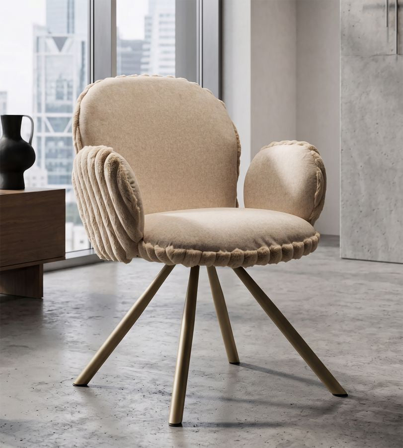 Stoel Stockholm -b-cream Set 2 Pcs 64×68×83 cm