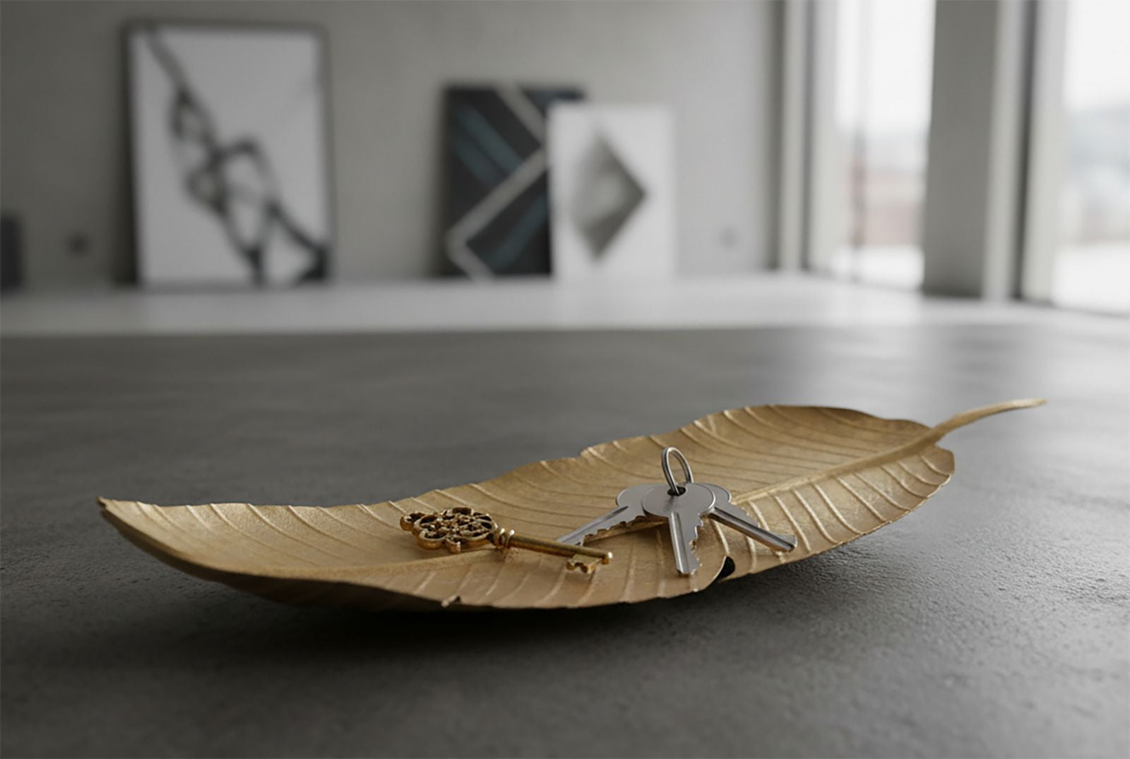 Decoratie Leaf Glam -b- 18×2×55 cm