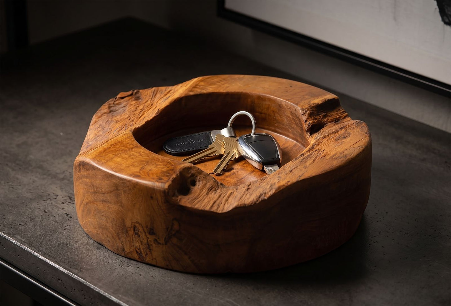 Dienblad Erusi Plus Teak Ø 21×6 cm