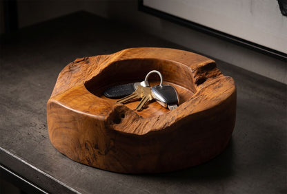 Dienblad Erusi Plus Teak Ø 21×6 cm