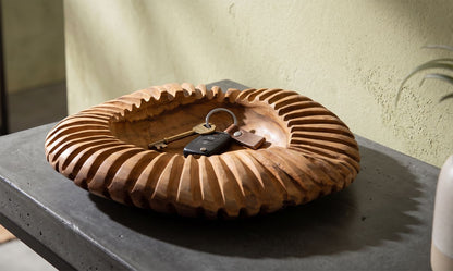 Dienblad Geris Teak Ø 35×7 cm