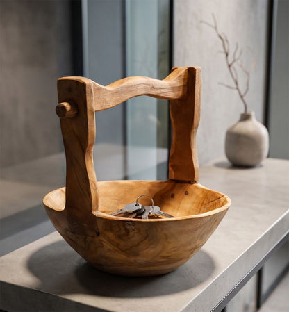 Dienblad Timbo Teak 32×25×27 cm