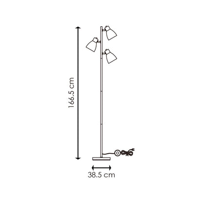Home Sweet Home 3L Vloerlamp zwart - Moderne Vloerlamp Zwart