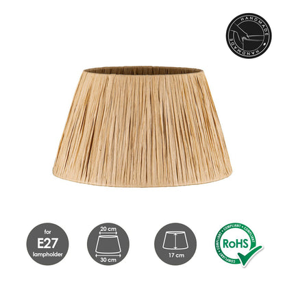 Home Sweet Home Raffia Lampenkap - beige - ø30 x 17 cm