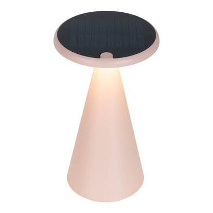 Zonne -batterijlamp "Palu" voor buiten en binnen, gemaakt van plastic in roze, 20 cm hoog