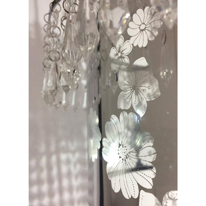 Acryl hanger lamp "fancy" van moderne kroonluchters gemaakt van metaal en plastic in chroom, met E27 -versie en een Øvon 32 cm