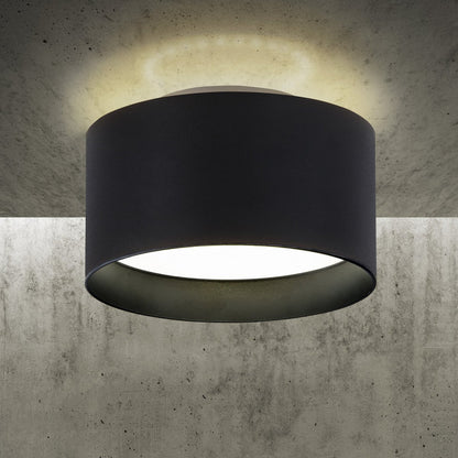 LED Spot "Trios" Ø 14 cm zwart, gemaakt van metaal en plastic met geïntegreerde LED's