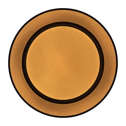 LED -plafondlamp "Monterey" Ø 37,5 cm, vele functies, gemaakt van metaal en plastic in het zwart, met geïntegreerde LED's, verlichting voor woonkamers, gang of kantoor