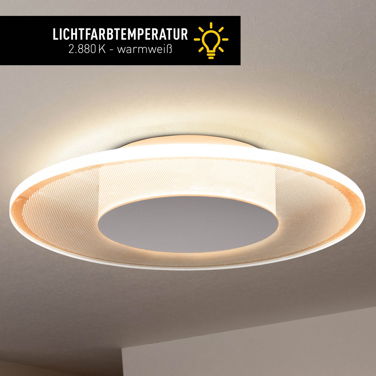 LED plafondlamp "Modesto" d: 29cm