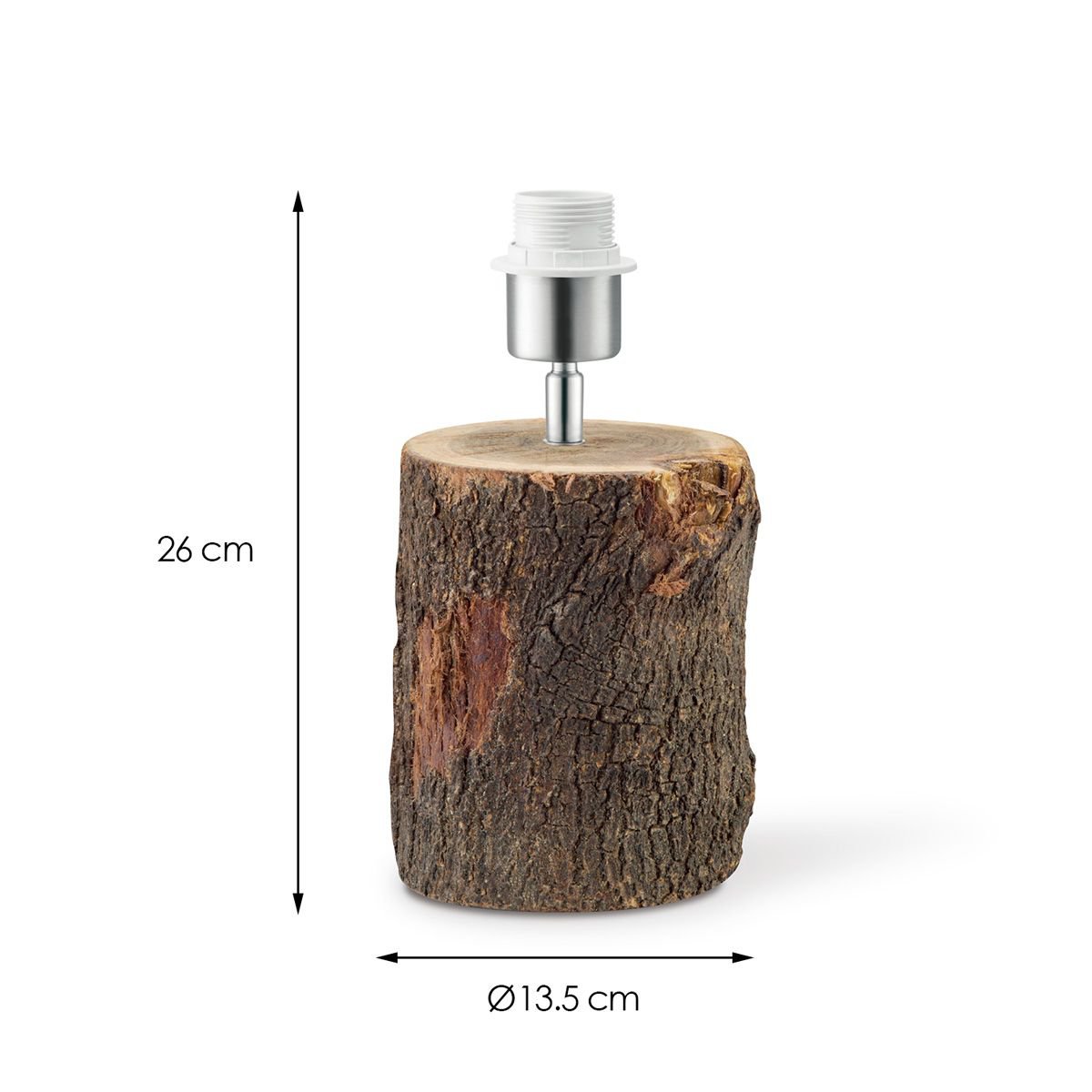 Home Sweet Home tafellamp voet Treetrunk 13.5/13.5/26cm - natuurlijk