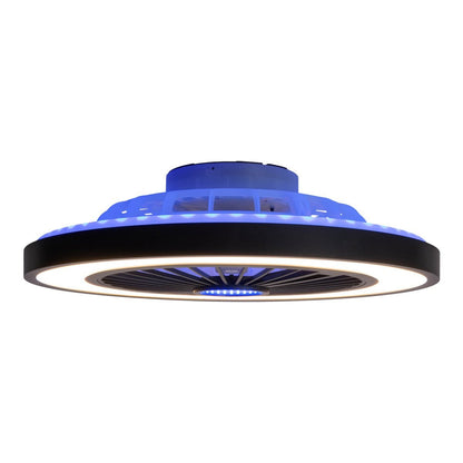 LED -plafondlichten + ventilator "arrioso" Ø 54 cm, gemaakt van metaal en plastic, met veel functies