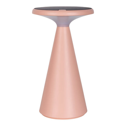 Zonne -batterijlamp "Palu" voor buiten en binnen, gemaakt van plastic in roze, 20 cm hoog