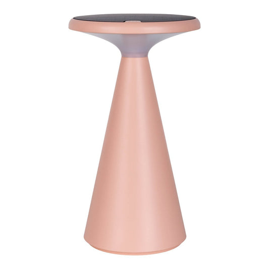 Zonne -batterijlamp "Palu" voor buiten en binnen, gemaakt van plastic in roze, 20 cm hoog