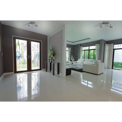 LED -plafondlamp "Garda" 34 cm lang, met geïntegreerde LED's, gemaakt van chroom -gekleurd metaal en acryl