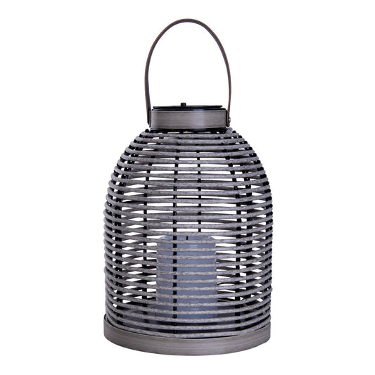 LED ZONNELIJKE LICHT "KORBINIAN" Decoratie voor het buitengebied gemaakt van metaal en plastic in grijs, met stevig ingebouwde LED's